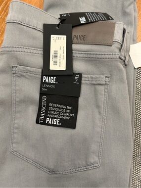 PAIGE Lennox Slim Men's Jeans in Light Gray